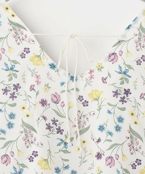 petit main LIEN / プティマイン リアン ミニ丈・ひざ丈ワンピース | 【リンク】ラメストライプ/花柄ワンピース | 詳細18