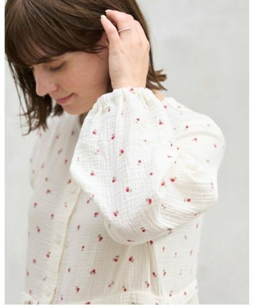 petit main LIEN / プティマイン リアン ルームウェア | 【リンク】Wガーゼ×カットパジャマ | 詳細3