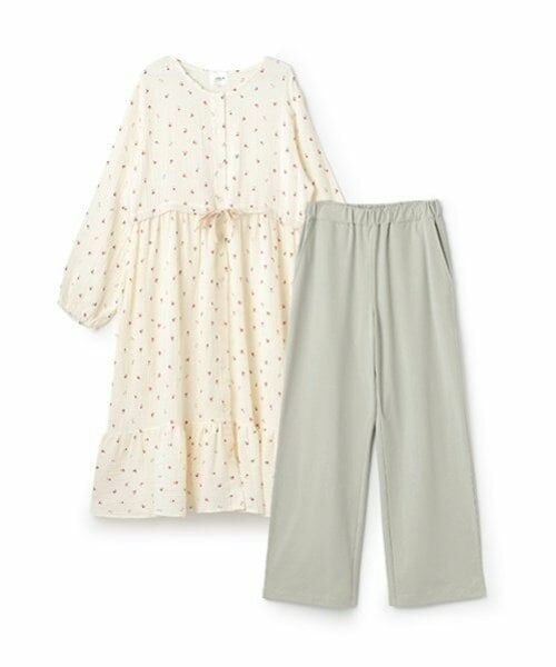 petit main LIEN / プティマイン リアン ルームウェア | 【リンク】Wガーゼ×カットパジャマ | 詳細6