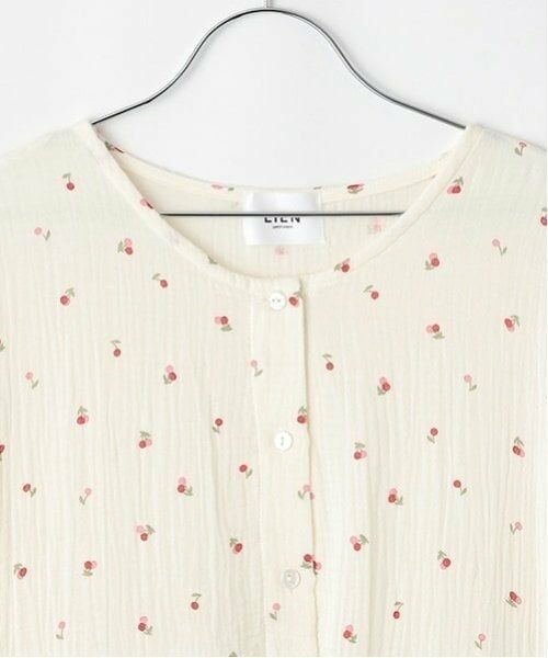 petit main LIEN / プティマイン リアン ルームウェア | 【リンク】Wガーゼ×カットパジャマ | 詳細7