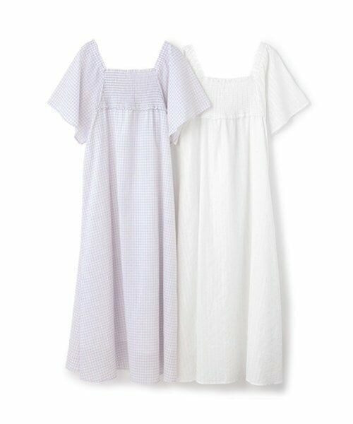 petit main LIEN / プティマイン リアン ミニ丈・ひざ丈ワンピース | 【リンク】スモッキングワンピース | 詳細12