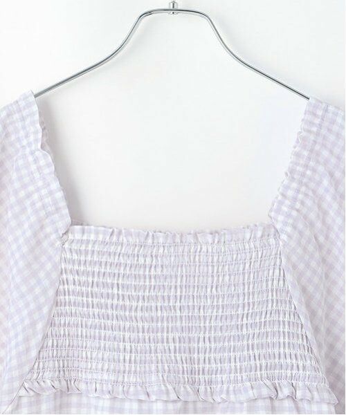 petit main LIEN / プティマイン リアン ミニ丈・ひざ丈ワンピース | 【リンク】スモッキングワンピース | 詳細6