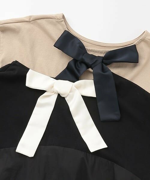 petit main LIEN / プティマイン リアン ミニ丈・ひざ丈ワンピース | 【リンク】バルーンワンピース | 詳細10