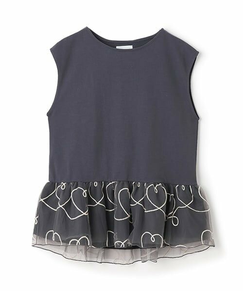 petit main LIEN / プティマイン リアン その他トップス | 【リンク】チェーン刺しゅうチュールチュニック | 詳細12