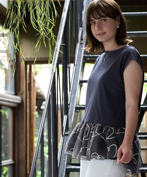 petit main LIEN / プティマイン リアン その他トップス | 【リンク】チェーン刺しゅうチュールチュニック | 詳細2