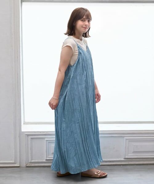 petit main LIEN / プティマイン リアン ミニ丈・ひざ丈ワンピース | 【リンク】ジャガードキャミワンピセット | 詳細1