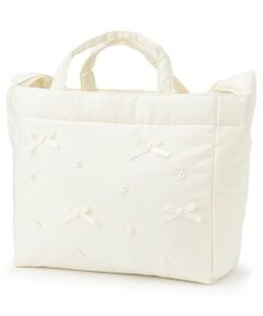 petit main LIEN / プティマイン リアン トートバッグ | パールリボンマザートート