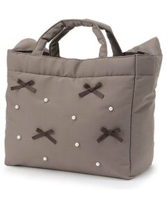 petit main LIEN / プティマイン リアン トートバッグ | パールリボンマザートート