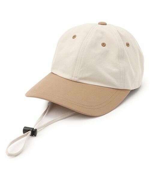 petit main LIEN / プティマイン リアン キャップ | バイカラーキャップ（キャメル）