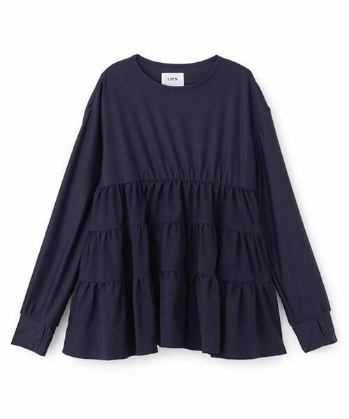 petit main LIEN / プティマイン リアン 水着・スイムグッズ | 【SWIM】【リンク】ティアードラッシュガード（紺）