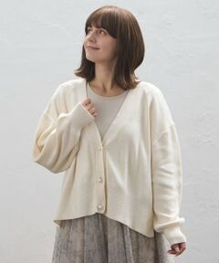 petit main LIEN / プティマイン リアン カーディガン・ボレロ | 【親子リンク】パールボタンニットカーディガン