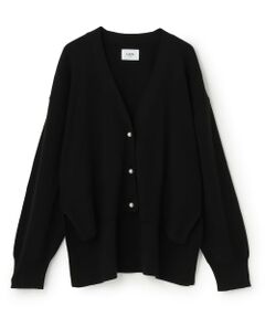 petit main LIEN / プティマイン リアン カーディガン・ボレロ | 【親子リンク】パールボタンニットカーディガン
