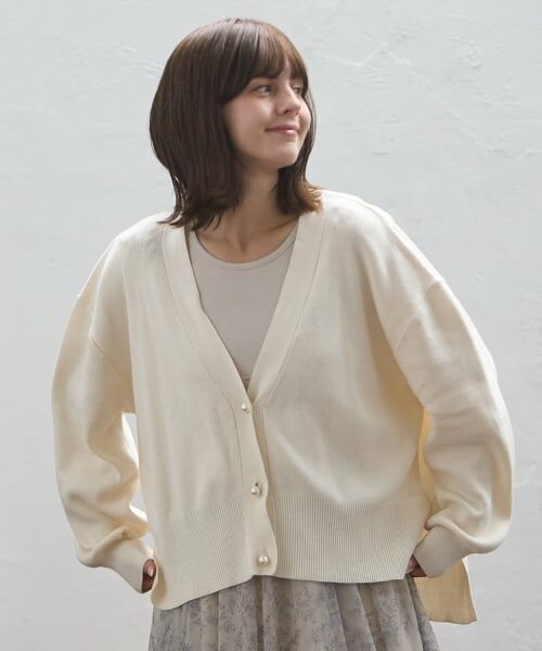 petit main LIEN / プティマイン リアン カーディガン・ボレロ | 【親子リンク】パールボタンニットカーディガン | 詳細3