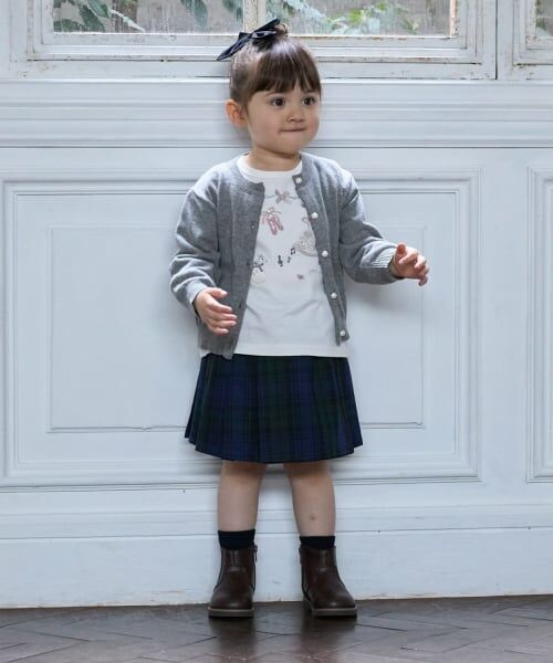 petit main LIEN / プティマイン リアン カーディガン・ボレロ | 【親子リンク】パールボタンニットカーディガン | 詳細5