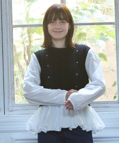 petit main LIEN / プティマイン リアン その他トップス | 【リンク】ベストドッキングチュニック