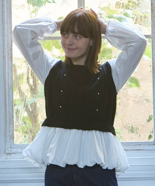 petit main LIEN / プティマイン リアン その他トップス | 【リンク】ベストドッキングチュニック | 詳細2