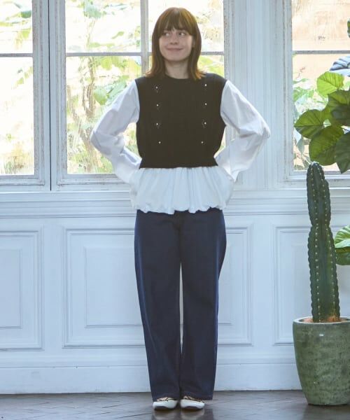 petit main LIEN / プティマイン リアン その他トップス | 【リンク】ベストドッキングチュニック | 詳細3