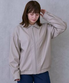 petit main LIEN / プティマイン リアン ブルゾン | 【親子リンク】合皮ジャケット