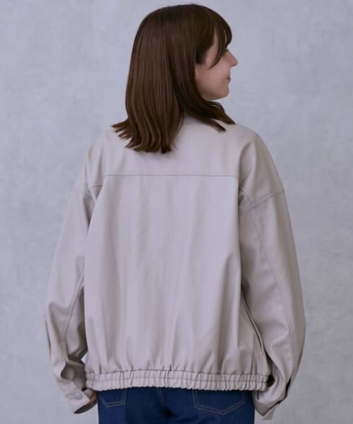 petit main LIEN / プティマイン リアン ブルゾン | 【親子リンク】合皮ジャケット | 詳細1