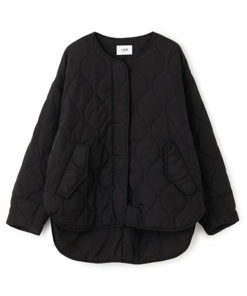petit main LIEN / プティマイン リアン ブルゾン | 【親子リンク/撥水加工】キルティングジャケット（黒）