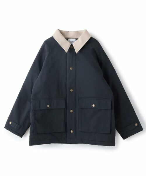 petit main LIEN / プティマイン リアン その他アウター | 【親子リンク】ツイル中綿ダスターコート（紺）