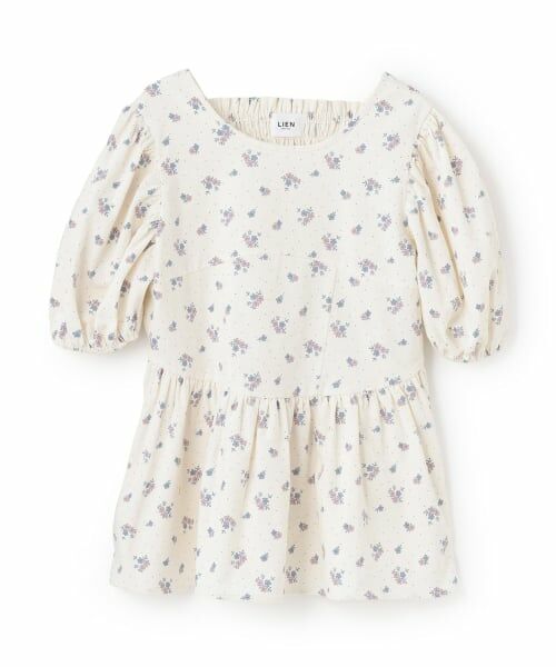 petit main LIEN / プティマイン リアン その他トップス | 【親子リンク】袖パフチュニック（アイボリー）