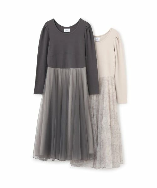 petit main LIEN / プティマイン リアン ミニ丈・ひざ丈ワンピース | 【リンク】フレアチュールワンピース | 詳細13