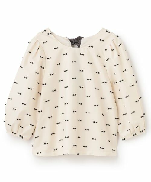 petit main LIEN / プティマイン リアン シャツ・ブラウス | 【親子リンク】前後2WAYプルオーバー（薄ベージュ）