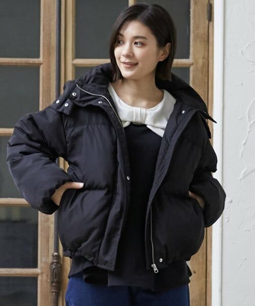 petit main LIEN / プティマイン リアン ブルゾン | 【親子リンク/撥水加工】モンスターダウンジャケット（黒）