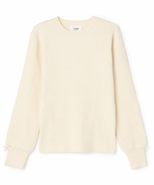 petit main LIEN / プティマイン リアン ニット・セーター | 【親子リンク/フワもちっと】リブニット（オフ ホワイト）