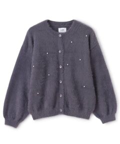 petit main LIEN / プティマイン リアン カーディガン・ボレロ | 【親子リンク】シャギーニットカーディガン