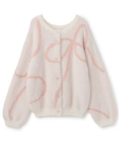 petit main LIEN / プティマイン リアン カーディガン・ボレロ | 【親子リンク】シャギーニット柄カーディガン