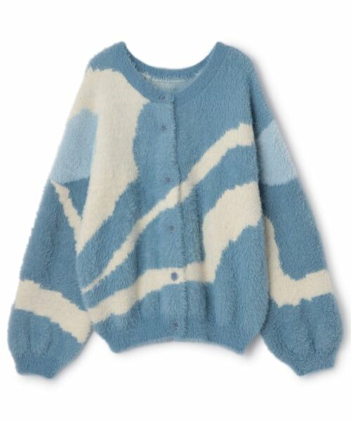 petit main LIEN / プティマイン リアン カーディガン・ボレロ | 【親子リンク】シャギーニット柄カーディガン | 詳細4