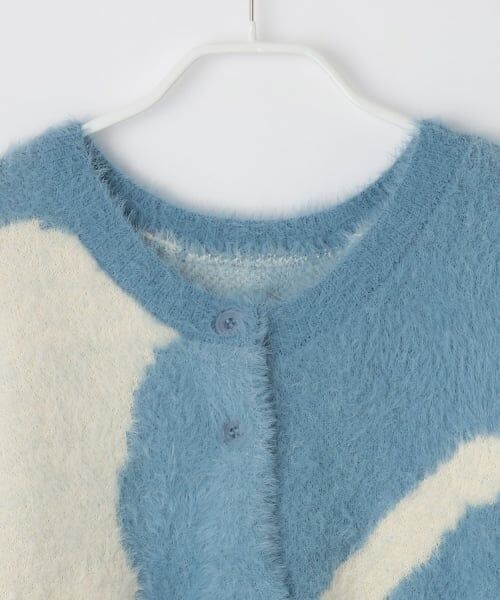 petit main LIEN / プティマイン リアン カーディガン・ボレロ | 【親子リンク】シャギーニット柄カーディガン | 詳細6