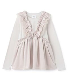 petit main LIEN / プティマイン リアン その他トップス | 【親子リンク】ドッキングフリルチュニック