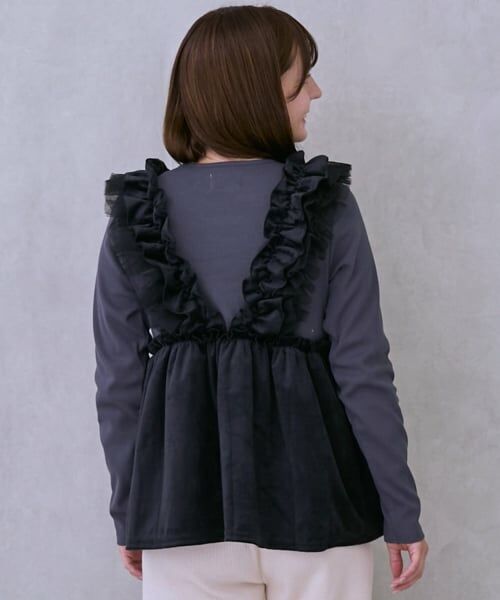petit main LIEN / プティマイン リアン その他トップス | 【親子リンク】ドッキングフリルチュニック | 詳細1