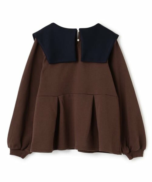 petit main LIEN / プティマイン リアン スウェット | 【裏起毛/リンク】リボン衿トレーナー | 詳細8