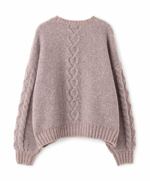 petit main LIEN / プティマイン リアン ニット・セーター | 【リンク】ハートケーブルニット | 詳細6