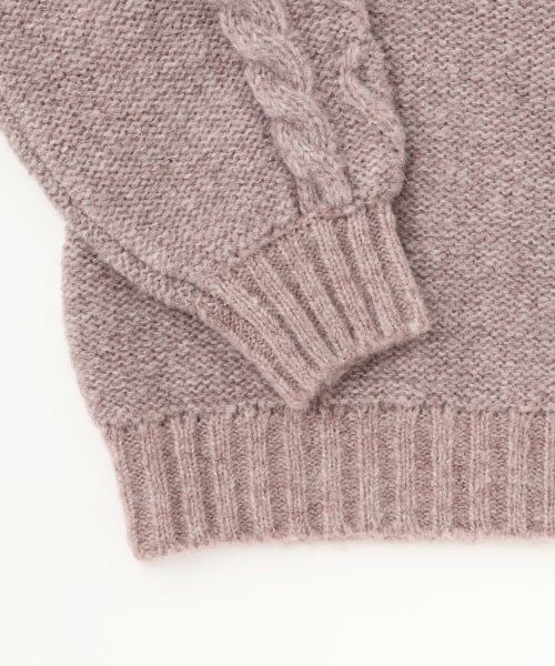 petit main LIEN / プティマイン リアン ニット・セーター | 【リンク】ハートケーブルニット | 詳細9