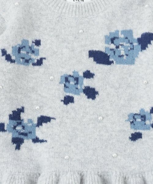 petit main LIEN / プティマイン リアン ニット・セーター | 【フワもちっと/リンク】お花パールニット | 詳細6
