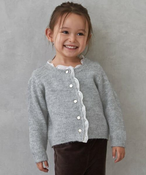 petit main LIEN / プティマイン リアン カーディガン・ボレロ | 【親子リンク】レースカーディガン | 詳細3