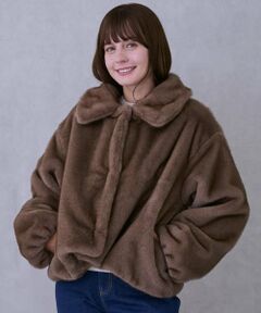 petit main LIEN / プティマイン リアン ブルゾン | 【親子リンク】フェイクファージャケット