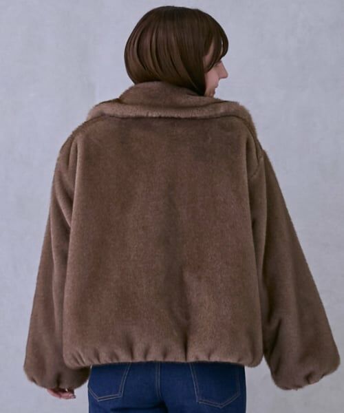 petit main LIEN / プティマイン リアン ブルゾン | 【親子リンク】フェイクファージャケット | 詳細2