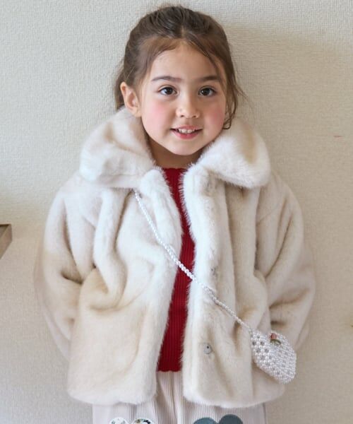 petit main LIEN / プティマイン リアン ブルゾン | 【親子リンク】フェイクファージャケット | 詳細7