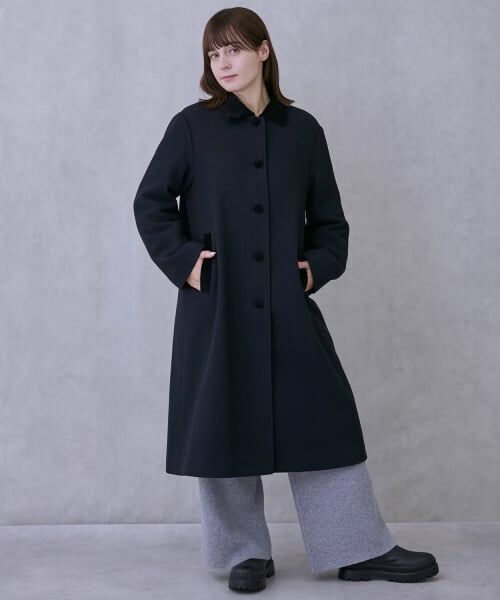 petit main LIEN / プティマイン リアン その他アウター | 【親子リンク】ダブルブレストコート（紺）