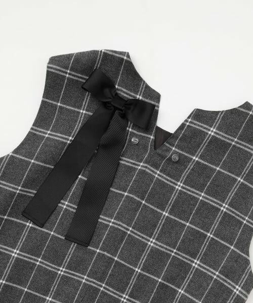 petit main LIEN / プティマイン リアン ミニ丈・ひざ丈ワンピース | 【親子リンク】リボンジャンパースカート | 詳細14