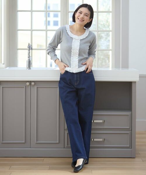 petit main LIEN / プティマイン リアン その他パンツ | バレルレッグデニムパンツ | 詳細1