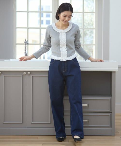 petit main LIEN / プティマイン リアン その他パンツ | バレルレッグデニムパンツ | 詳細2