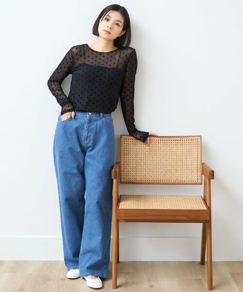 petit main LIEN / プティマイン リアン その他パンツ | バレルレッグデニムパンツ | 詳細5