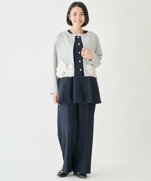 petit main LIEN / プティマイン リアン カーディガン・ボレロ | 【親子リンク】リボンカーディガン | 詳細3